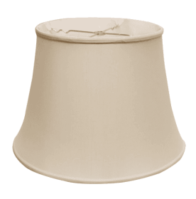 Slant Euro Bell Softback Lampshade With Washer Fitter, Champagne