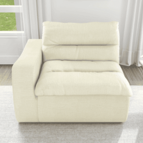 Lazy Floor Sofa, Modern Floor Lounge Chair With Left Arm, Comfortable Beanbag Sofa, Suitable For Living Room Bedroom Office