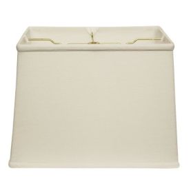 Slant Retro Rectangle Softback Lampshade With Washer Fitter, White