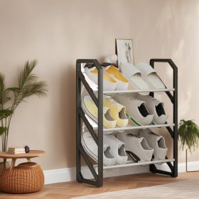A Shoe Rack With Three Layers That Can Be Stacked To Save Space, Keep The House Tidy And Is Easy To Use.