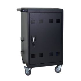 Tablet Laptop 32-bit-Plastic Device Basket Device For Mobile Charging Trolley- Includes Cable Management Dividers, Cable Clips, Storage Compartme