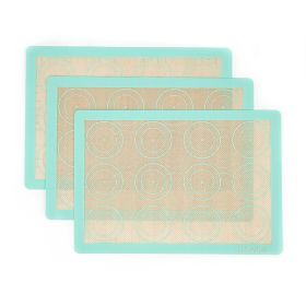 HAWOK Silicone Baking Mats, Nonstick Baking Mats Cookie Sheet Liners, 3 Pack