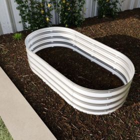 4x2x1ft Raised Garden Bed Kit, Galvanized Planter Raised Garden Beds For Outdoor For Vegetables,Flowers &Herbs, Heavy Duty, Rust-Resistant, Easy